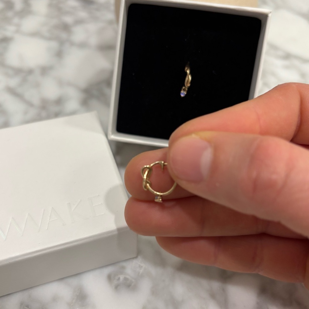 Wwake Gentle Practice Opal Hoop
Earrings (Pair) - Picture 4 of 7